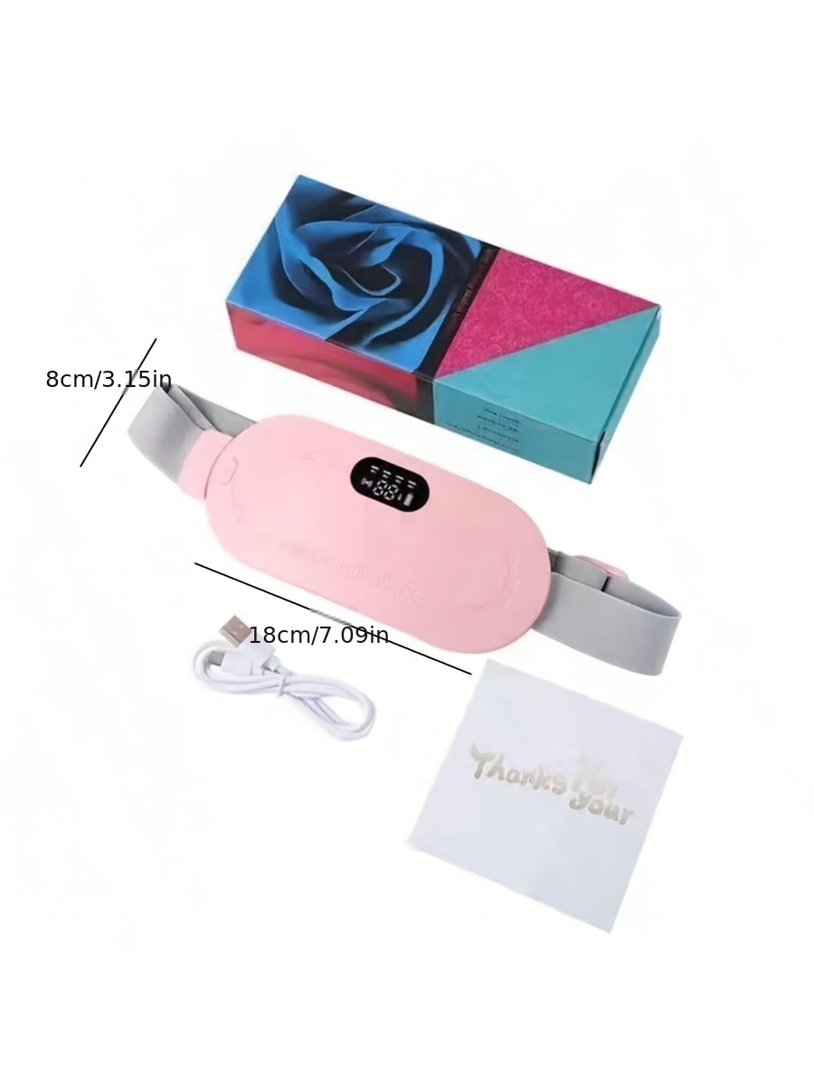 Warm Palace Treasure, a Portable Wireless Heating Pad for Women, Adjustable Multi-Level Modes, Heating Pad for Women'S Back And Abdomen, Electric Heating Belt for Menstrual Periods, Heat, Vibrating Waist Massager, Rechargeable, Warm Stomach Patch