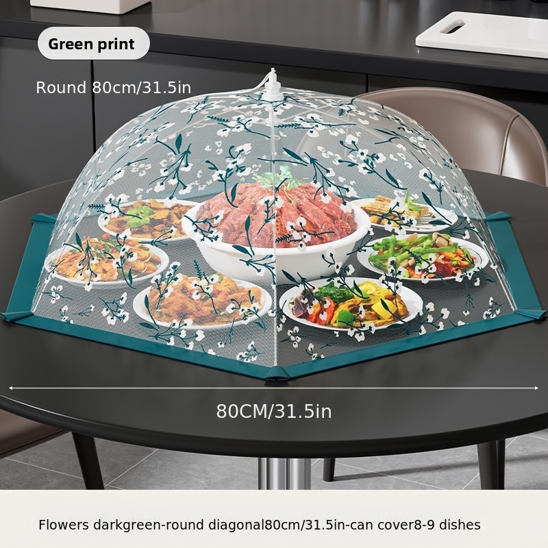 Image of 1pc Foldable Kitchen Food Preservation Cover - Dustproof, Fly Proof, And Proof Dining Table Cover, Suitable For Dining And Home Use, Suitable For Picnics, Gatherings, And Camping
