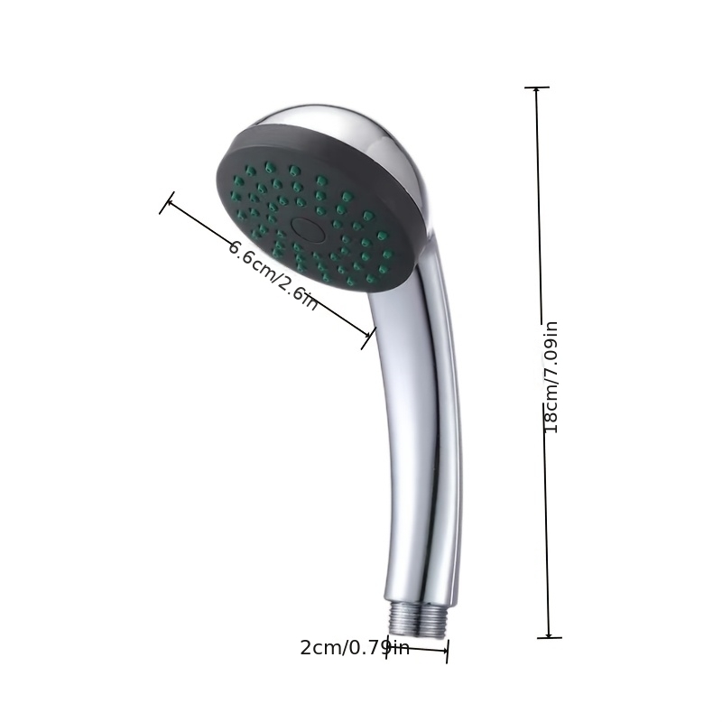 Pressure Boosting Round Plastic Rain Shower Head for Bathroom