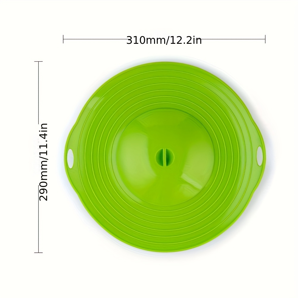 Image of 11.42in Silicone Anti-overflow Lid, Household Anti-overflow And Dust-proof Pot Lid, Kitchen High-temperature Resistant And Anti-boiling Pot Lid, Practical Kitchen Small Tools