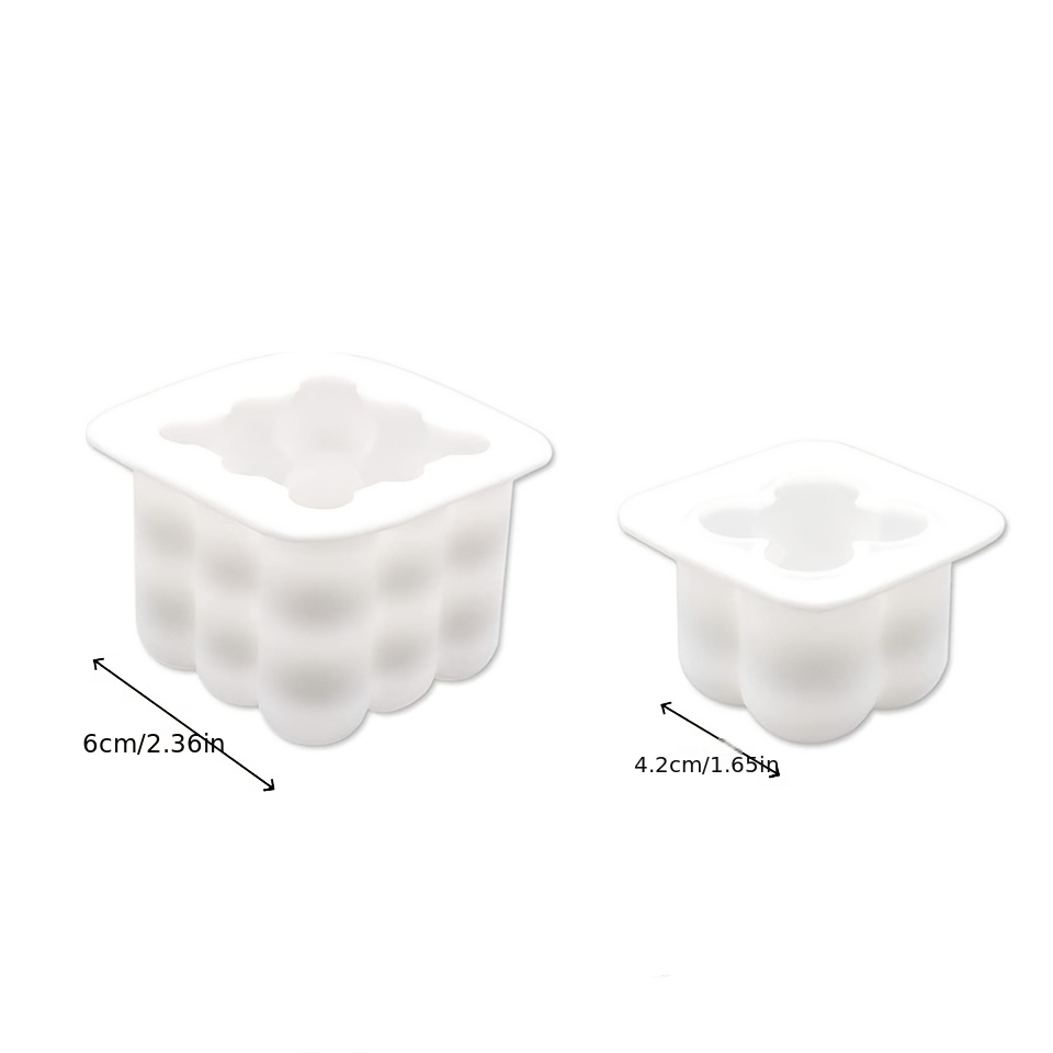 TEMU Stampo per candele a piccolo pezzi, per candele profumate decorative per la casa, compatibile con cera di soia, gesso, , resina epossidica, per
