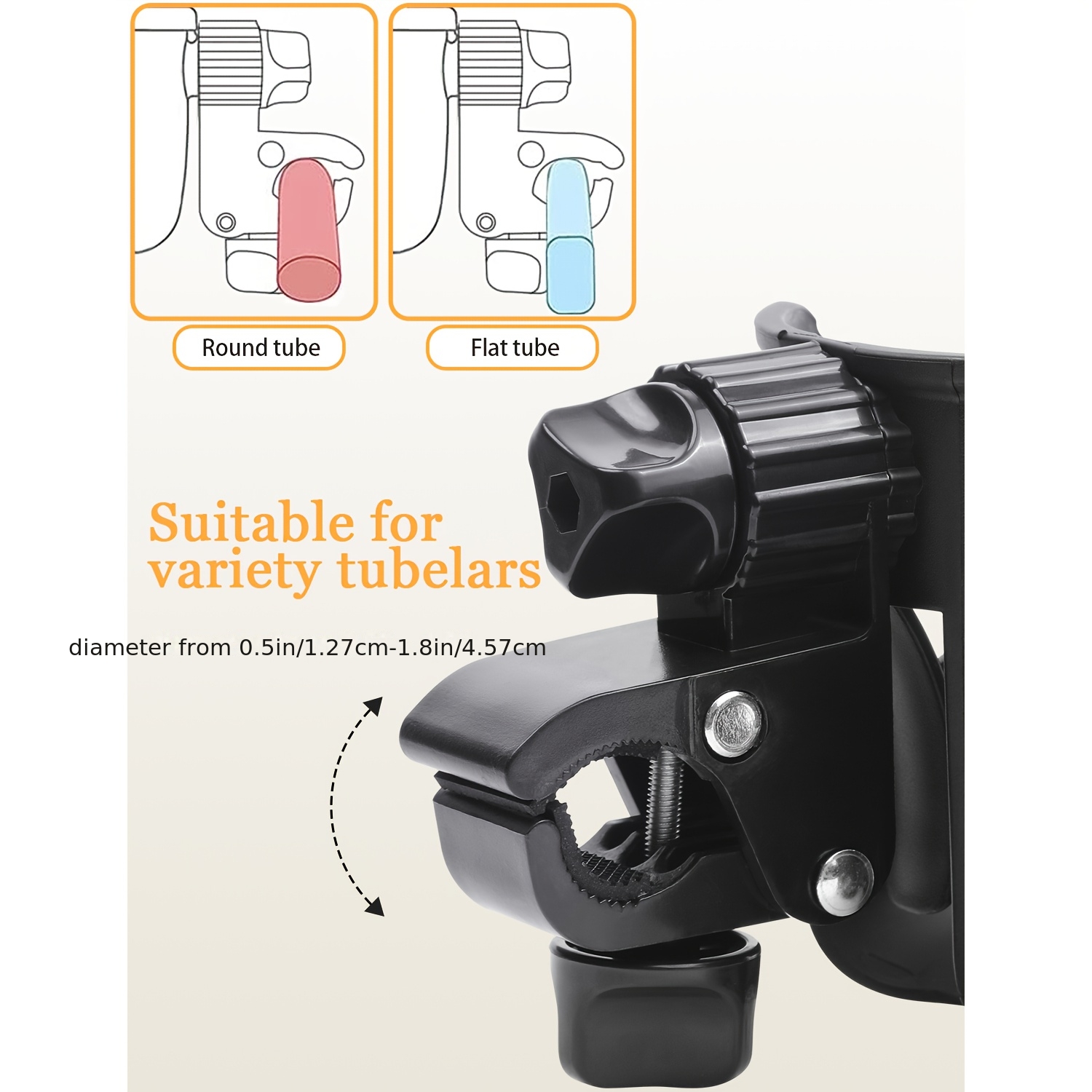 2pcs Universal Stroller Cup Holder and Phone Holder Set