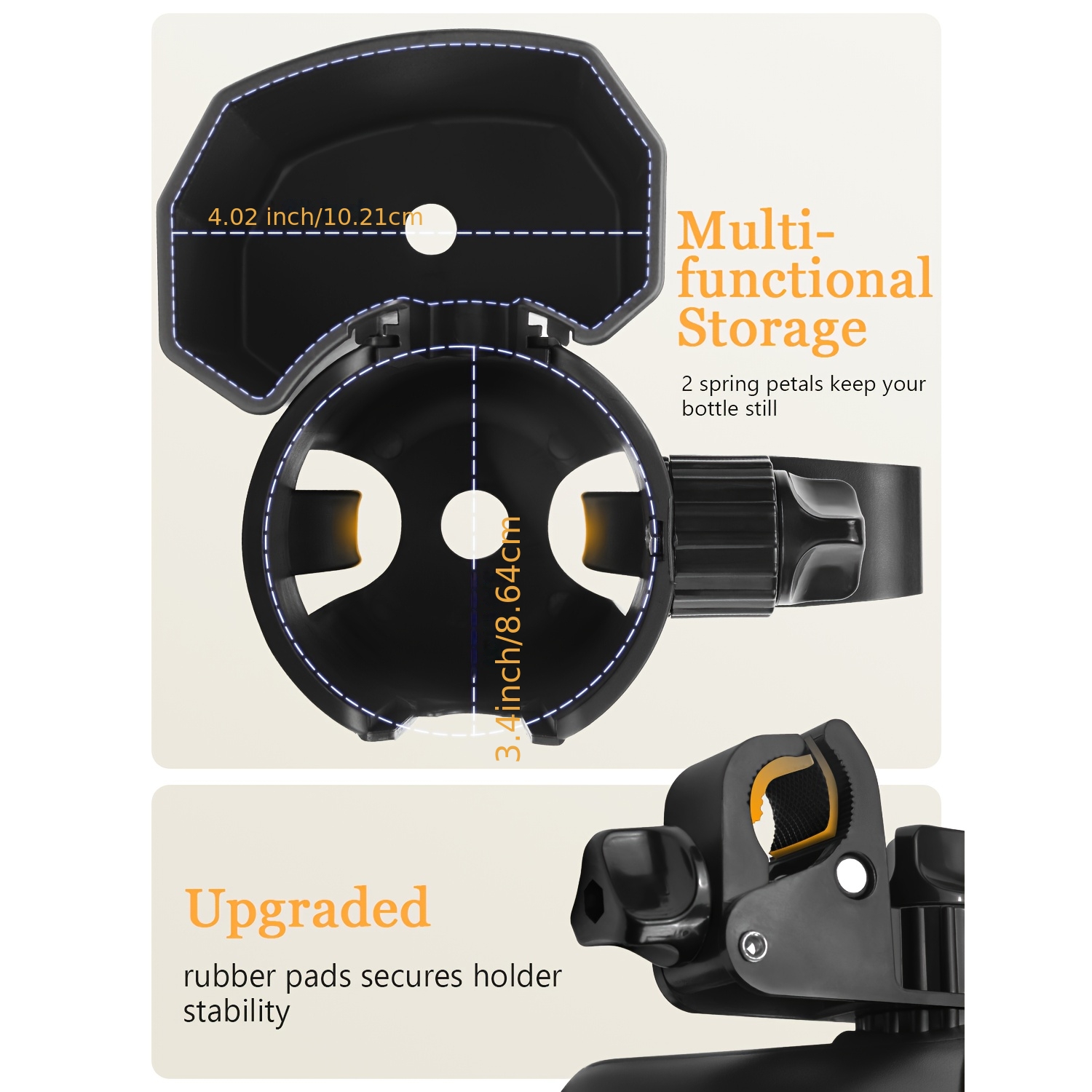 2pcs Universal Stroller Cup Holder and Phone Holder Set