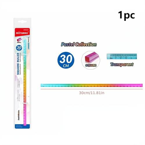 colorful ruler and cube geometric drawing tools math learning stationery drawing and measuring supplies math teaching aid multifunctional plastic geometric shape