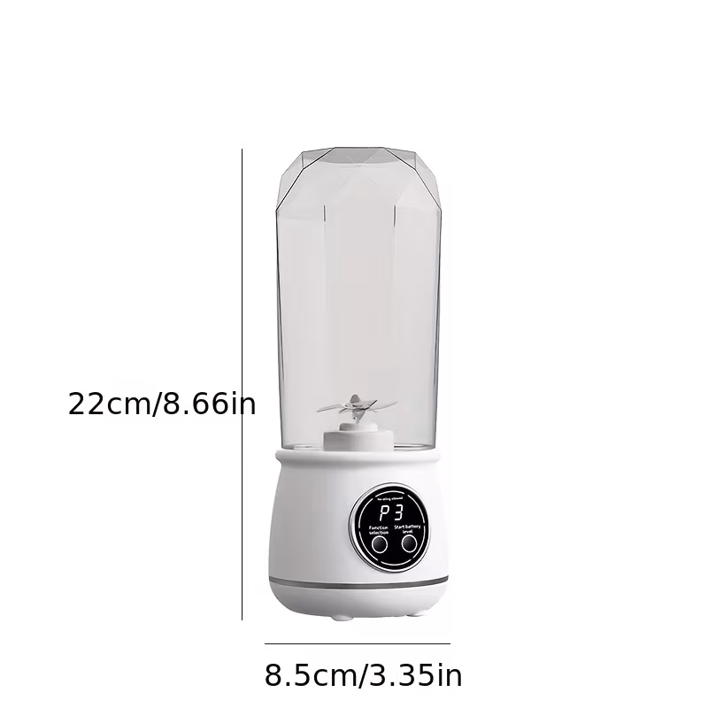 portable usb handheld blender juicer 530ml 18oz mini mixer with ice crusher for smoothies margaritas lightweight plastic drink maker for office parties usb charging Product details 4