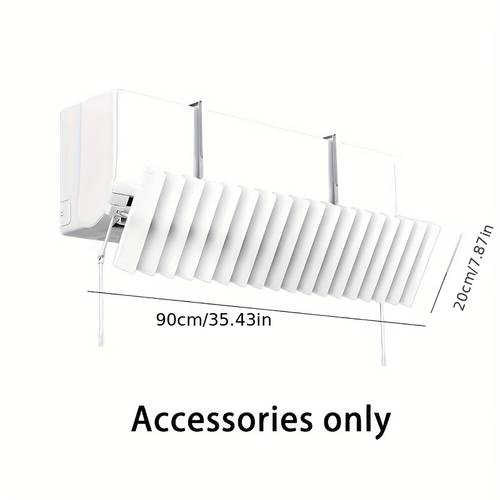 1pc 2025 new practical air conditioner baffle preventing direct blast summer ac essential baffle adjustable and removable airflow suitable for most wall mounted ac units selling air conditioner additions