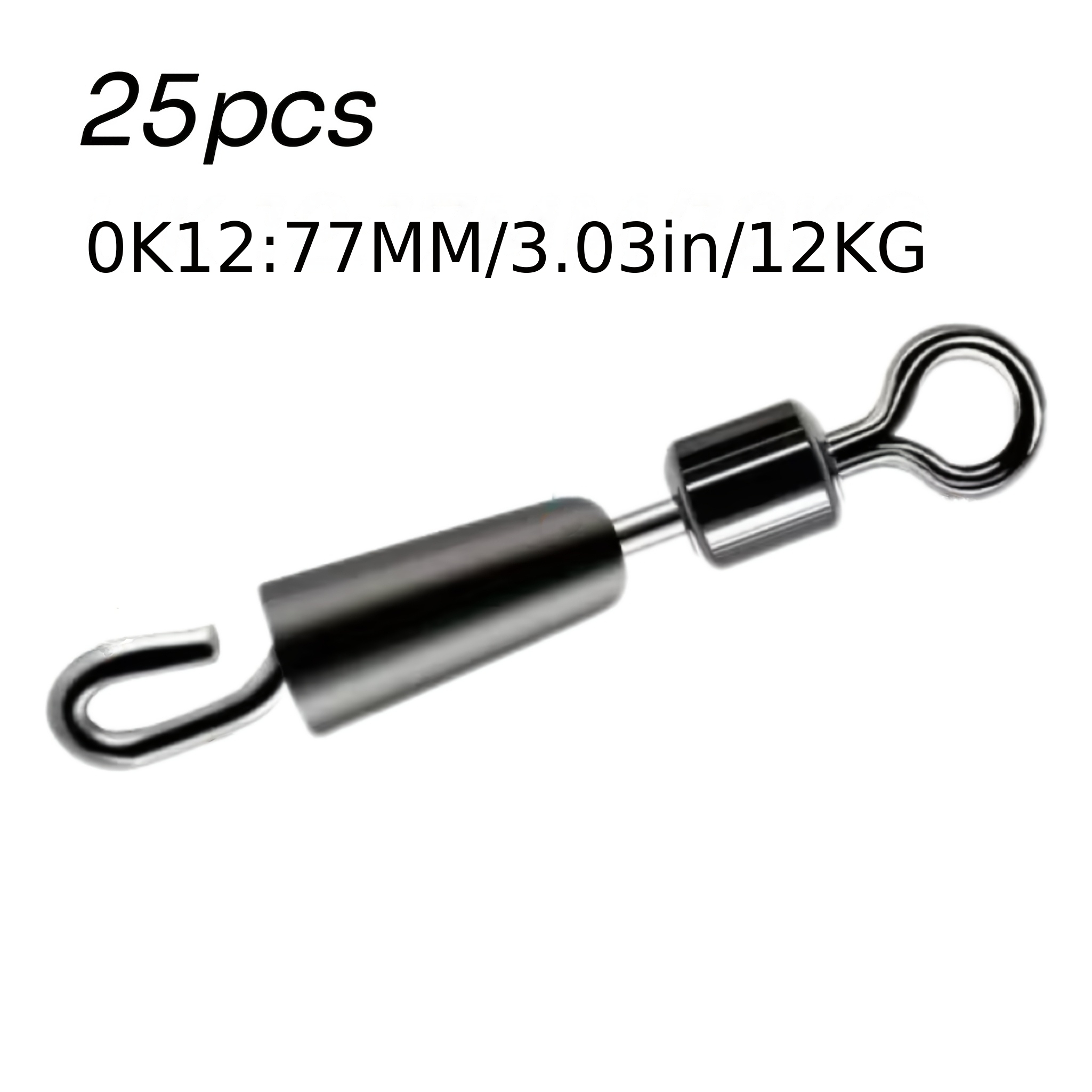 TEMU Giratorios de Cambio Rápido para Pesca – Reemplazo Rápido de Anzuelo, Conector de Línea Antideslizante, Giratorios de Acero Inoxidable