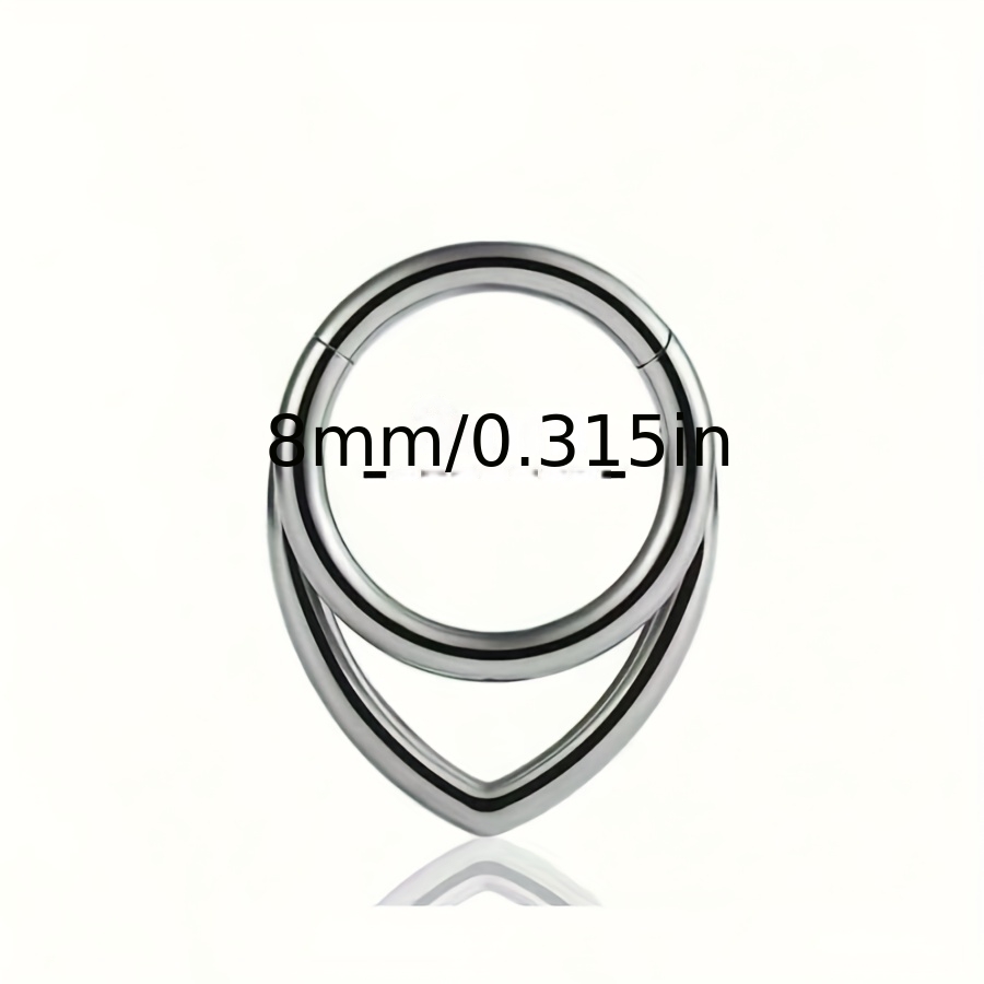 Image of 16g Septum Ring 316l Stainless Steel Body Piercing Jewelry Hypoallergenic Plating Nose Ring Cartilage Helix Clicker Daith Piercing Jewelry For Women
