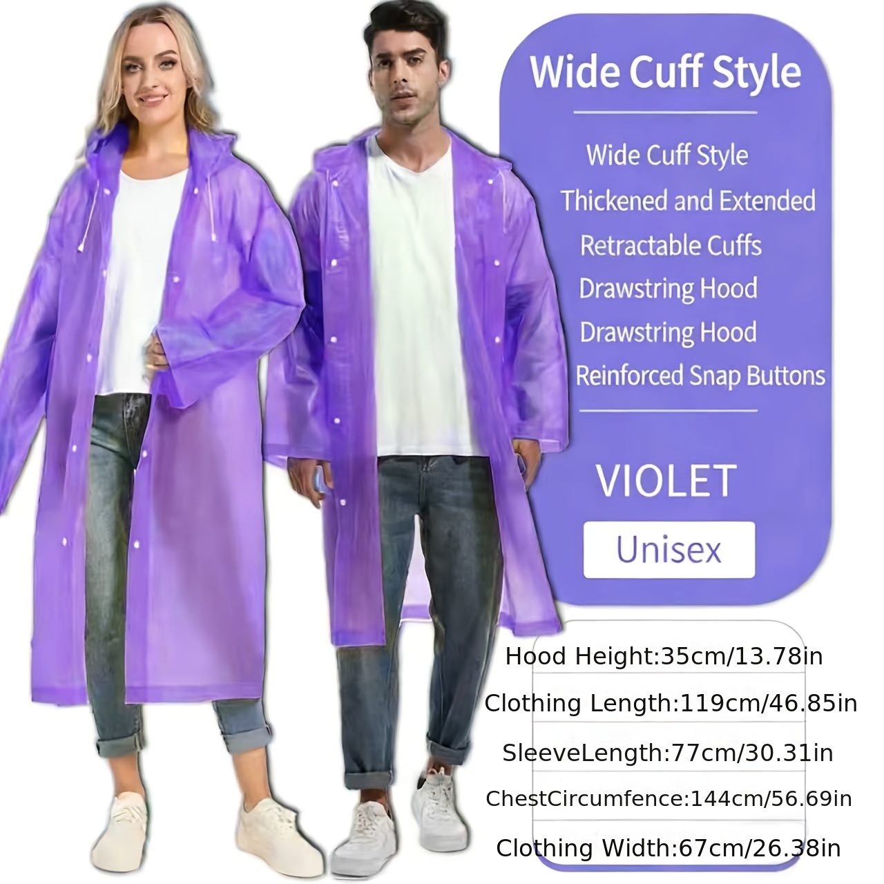 full length disposable rain jackets