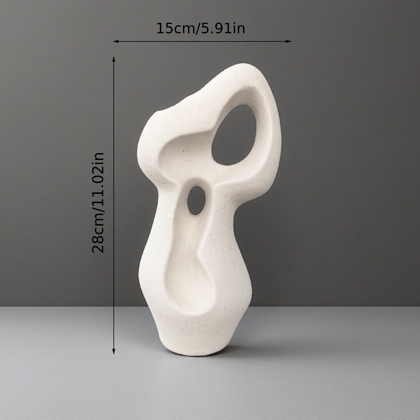 A Handcrafted Ceramic Decorative Vase Measuring 28Cm in Height, Featuring a Modern Design That Embodies a Versatile Beauty, Suitable for Every Corner of Your Home, Perfect for Home Decor, Office Decoration, Festive Adornments