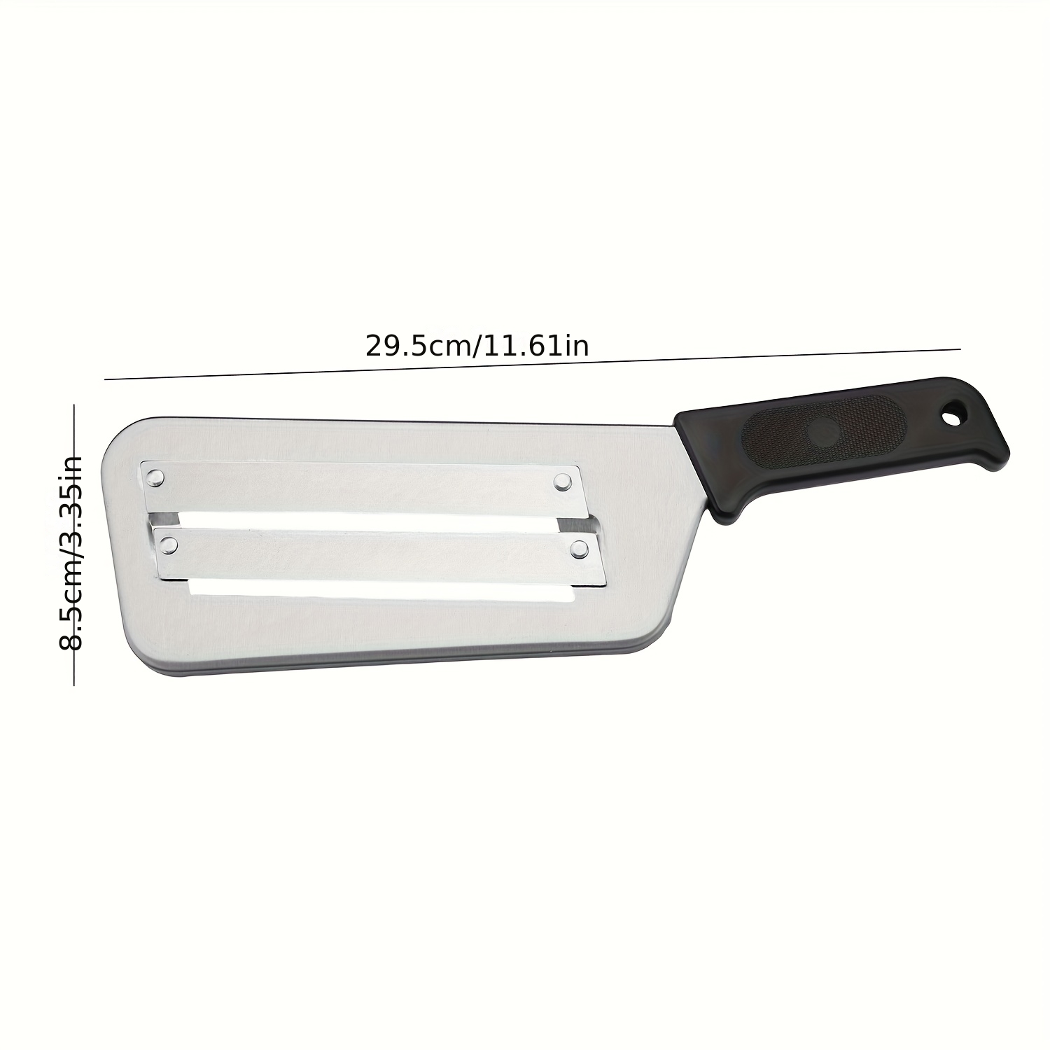 Shaon 1pc Stainless Steel Manual Vegetable Cutter - Sharp Blade Vegetable For Sauerpickled Cabbage, Cole And Salads - Durable Metal Cutter With Ergonomic Handle - No Power Required