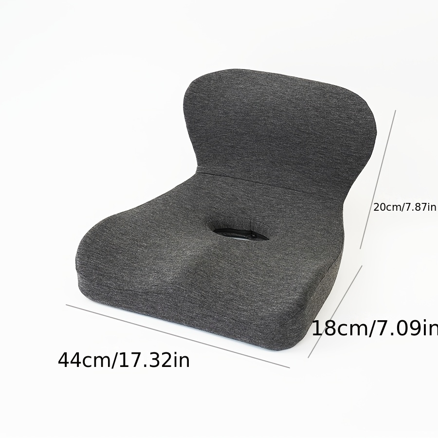 ergonomic office chair cushion with hollow back support memory foam lumbar pillow lightweight non electric cushion for posture   compatible   professional desk chairs breathable seat pad contoured   cushioning remote workers Product details 3