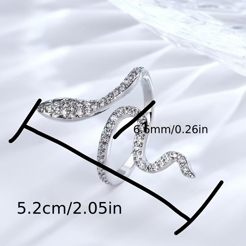 Women's Silvery Winding Small Snake Ring