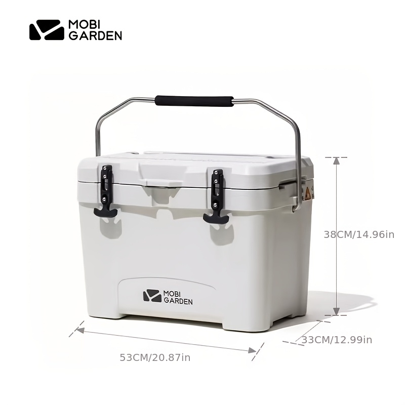 muguodie isotherme kühlbox, tragbarer handkoffer-kühlschrank, auto-montierter outdoor-rollwagen-kühlbox, frischhaltebox, eiskübel, 25l, nicht für lebensmittelkontakt