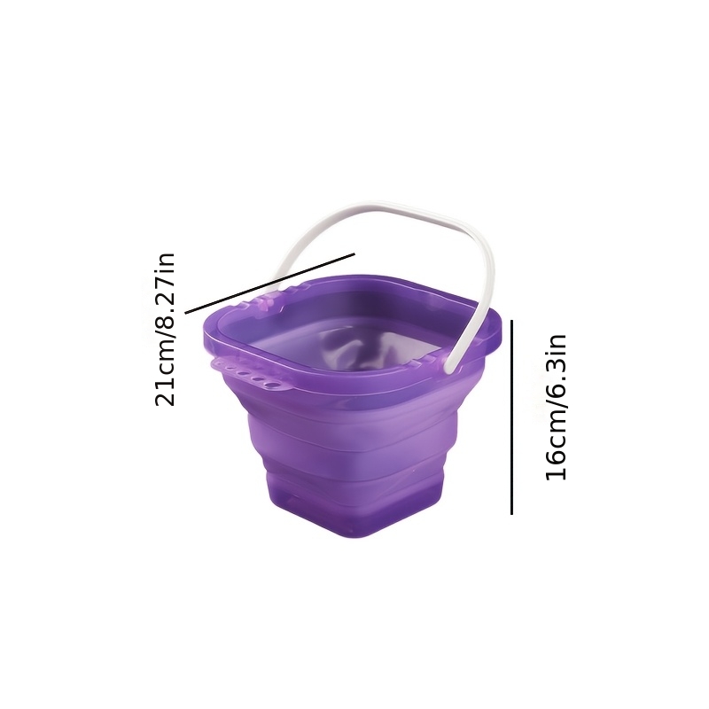 2 pack collapsible washing bucket foldable portable brush wash tub lightweight suitable for artists hobbyists outdoor sketching painting space saving Product details 2