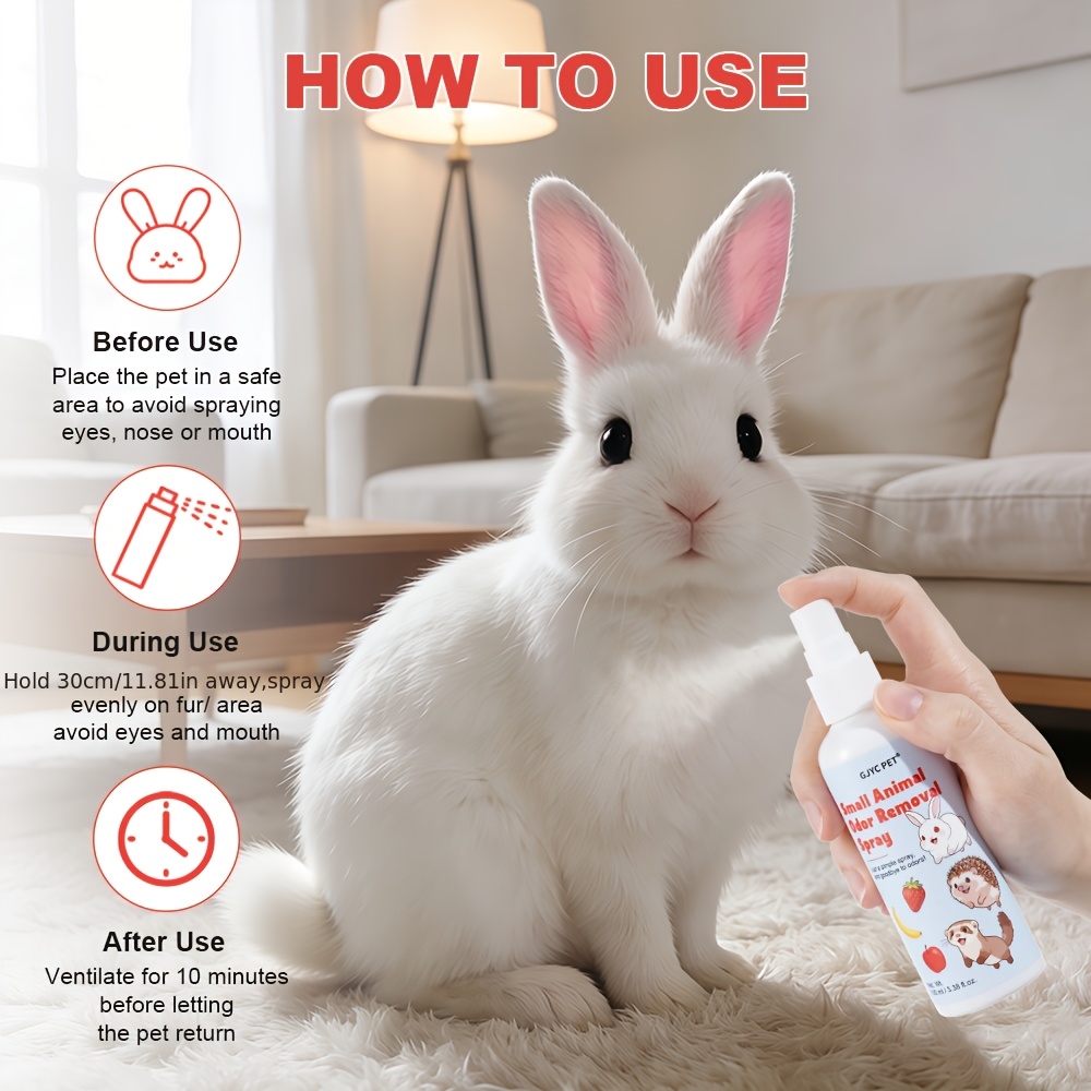 Pet Fresh Spray, Pet Grooming Spray, Suitable for Small Hamsters, Hedgehogs, Rabbits And Other Pets, Fresh Small Animals, Pet Daily Care Supplies