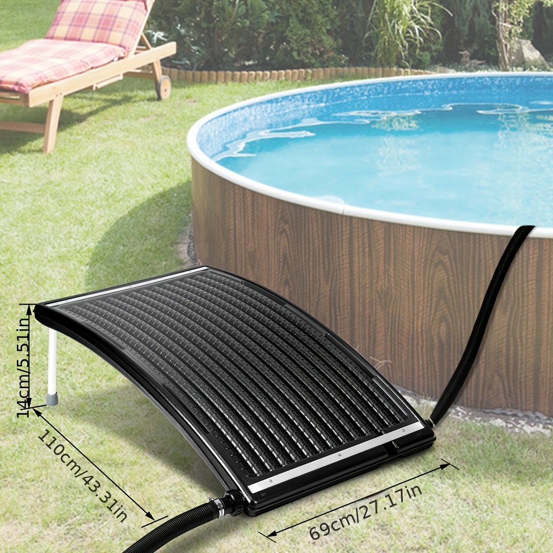 Portable Swimming Pool Heater Solar Mat Outdoor Pool Heaters 113 X 35cm Solar Panel Pool Heater Connection 32-40mm Solar Heating 10000l/h Expandable Solar Installation For Hot Water, Garden Shower