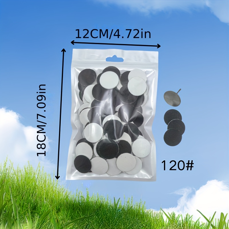 Image of 100pcs Replacement Sanding Discs With Metal , 25mm Pedicure Foot File Drill Heads, Refillable Sandpaper Pads For & Dead Skin Removal, Manicure Pedicure Electric Grinder Accessories