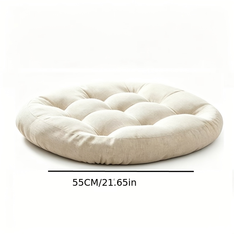 TEMU Coussin de sol de style japonais, coussin d'extérieur, coussin Zafu rond épaissi, coussin de , coussin de yoga, confortable et