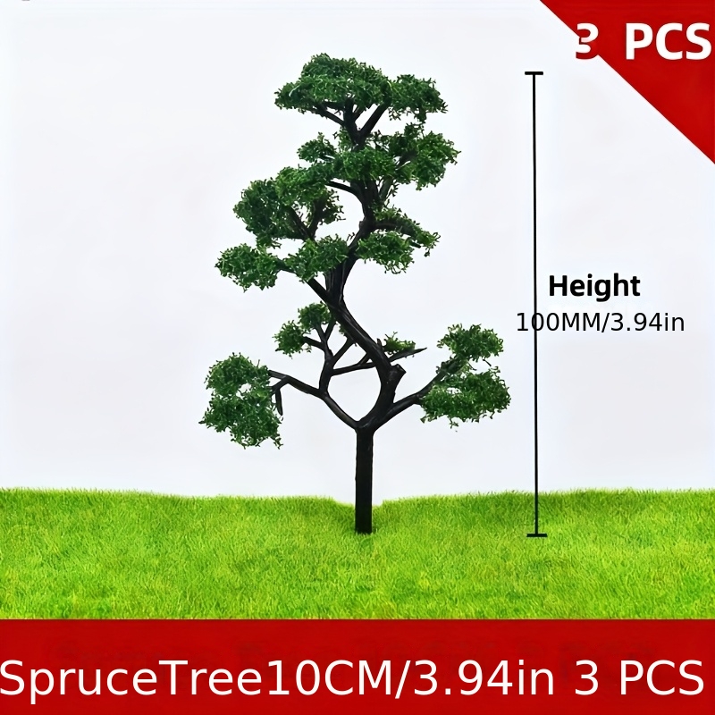 Image of 3pcs/1pc Model Tree Set - Styles A And B, Miniature Landscape Trees For Architectural Sand Tables, , And Scenery Modeling