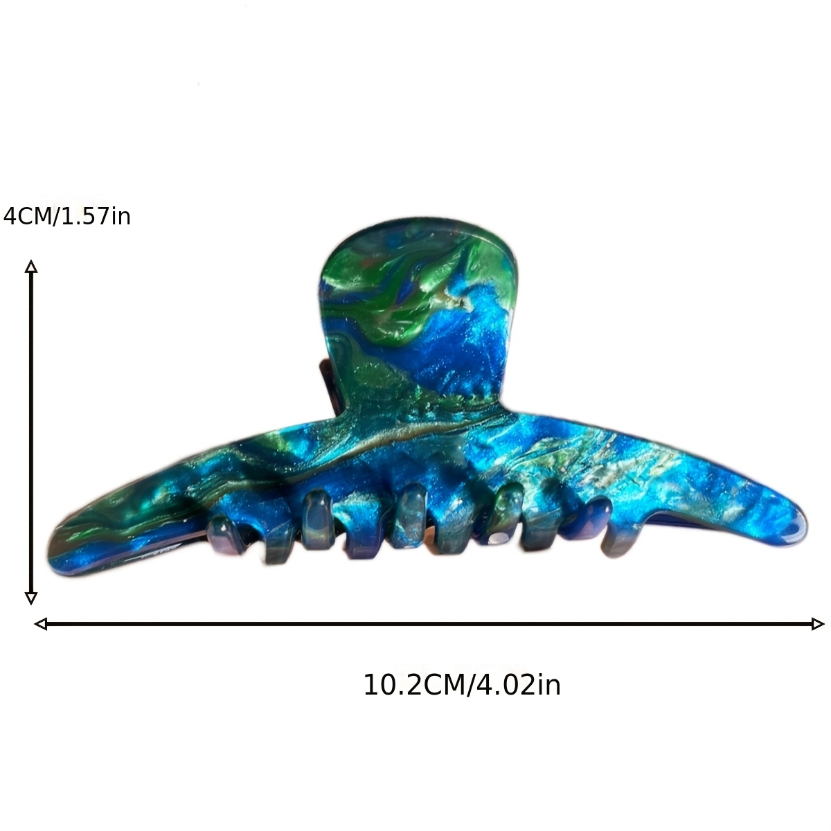 TEMU 1pc Summer Gradient Hair Claw Clip Back-to-school Hair Accessory, Fashion Women's Hair Clip Elegant Updo Hair Clip