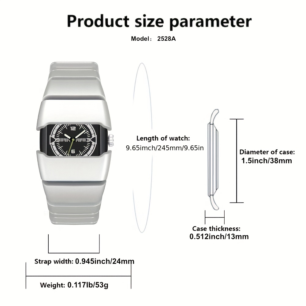 vintage y2k   armored mens watch   quartz watch with multiple colors durable plastic strap 50m waterproof battery powered for casual sporty styles valentines day gift for men everyday           statement piece fashion enthusiasts sporty accessory retro design sturdy construction fashionforward men Product details 6