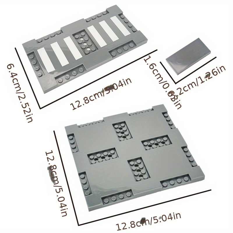 Small Particle Building Block Road Base Plate for City Scenes