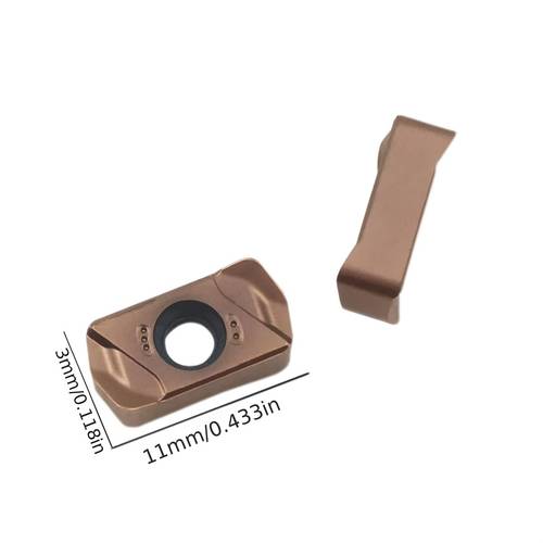 paquete de 10 insertos de fresado de de color lnmu0303, con varios discos de fresado y vástago de fresa