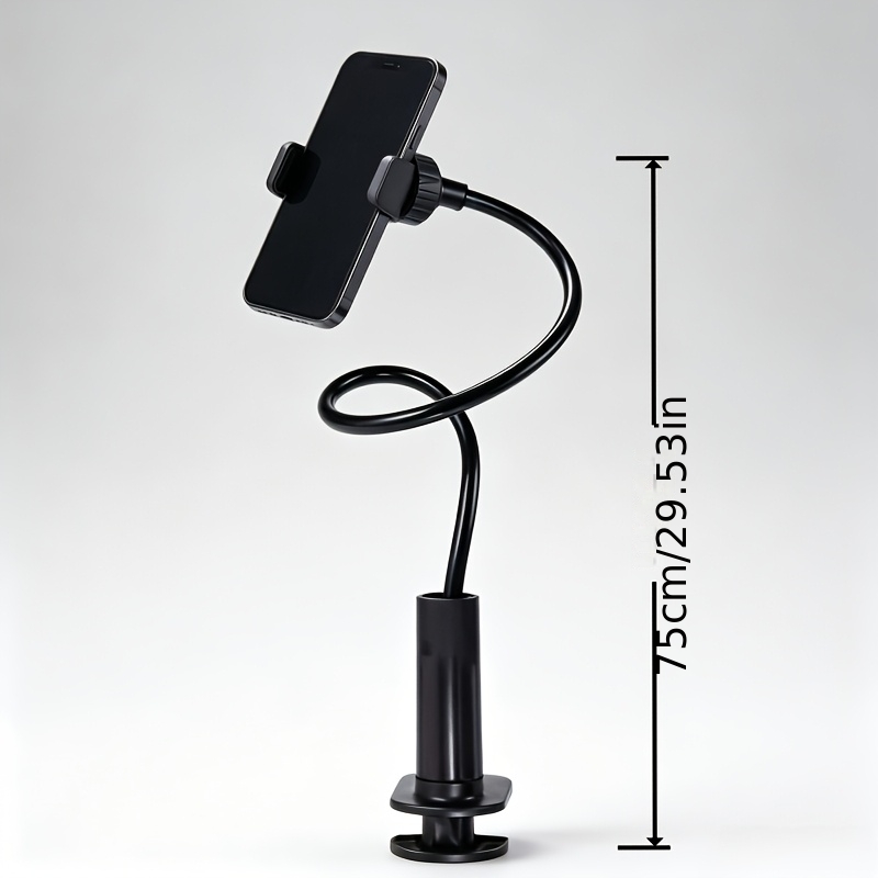 TEMU Phone-specific 360° Rotating Bedside Lazy Stand, And Stable, Long Arm Lazy Phone Clip Stand
