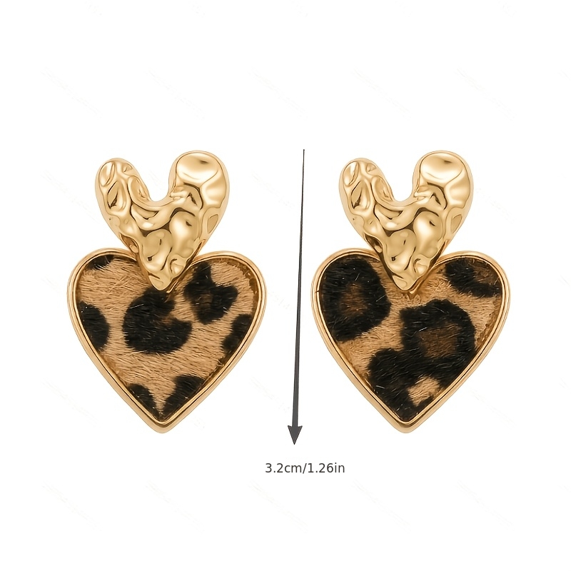Women's Valentine'S Day Stud Earrings, Geometric Heart Design