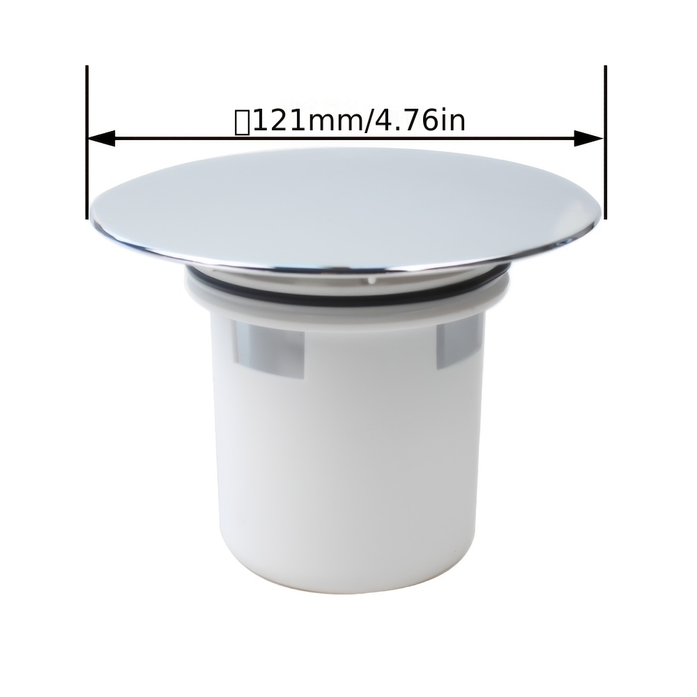 TEMU Grille de de douche de salle de bain + panier, style européen et américain, 4,76 po (121 mm) x H : 3,07 po (78 mm), cache d'étanchéité à ,