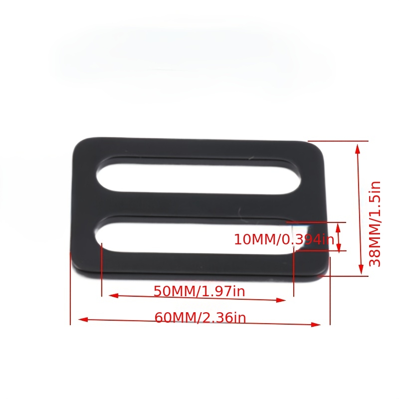 TEMU Correa ajustable japonesa de acero inoxidable para equipaje, posicionamiento, buceo, accesorios, hebilla de línea fija