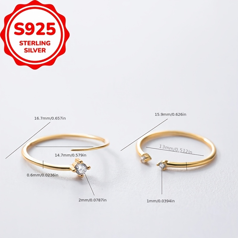 Women's S925 Sterling Silver Adjustable Knuckle Ring