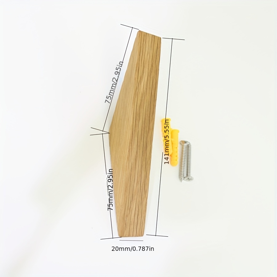 Temu NatüRlicher Holz-Wandmontierter Kleiderhaken - Dekorativer SchlüSselhalter & HutstäNder FüR Schals, Handtaschen Und Accessoires, Stilvolle-image