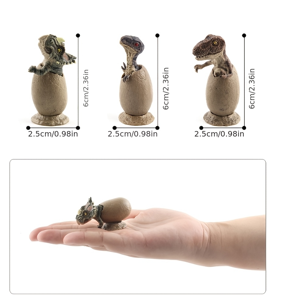 5pcs Dinosaur Egg Set with Display Base for Collectors