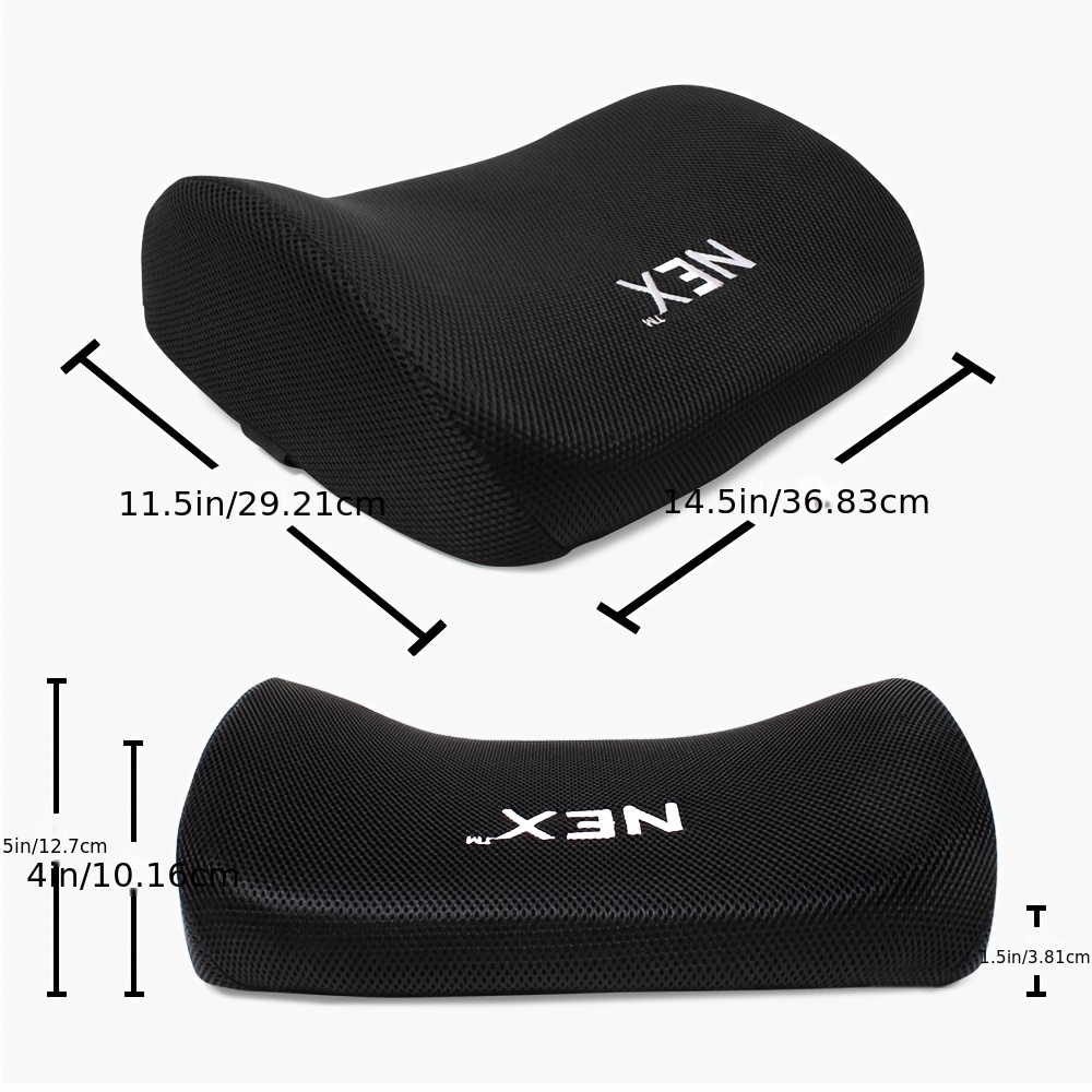   1pc lumbar pillow with   straps   for lumbar support ideal for office chairs car   sofas relieves back great for adults size 14 5 x11 5 x5 Product details 2