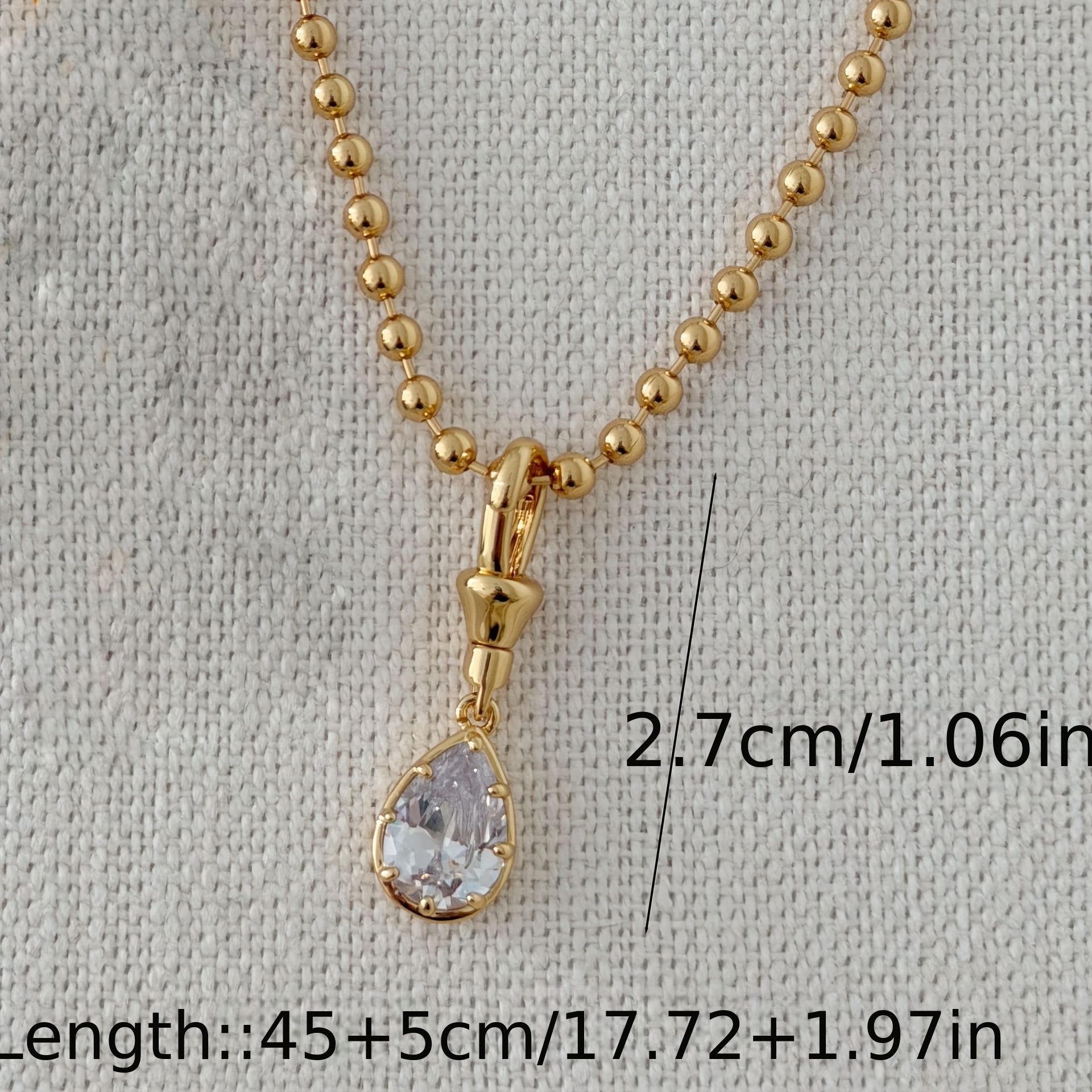 TEMU Collier avec pendentif de perles rondes contrastées en patchwork de pour bijoux occidentaux, chaîne clavicule en cœur, chaîne de pull premium