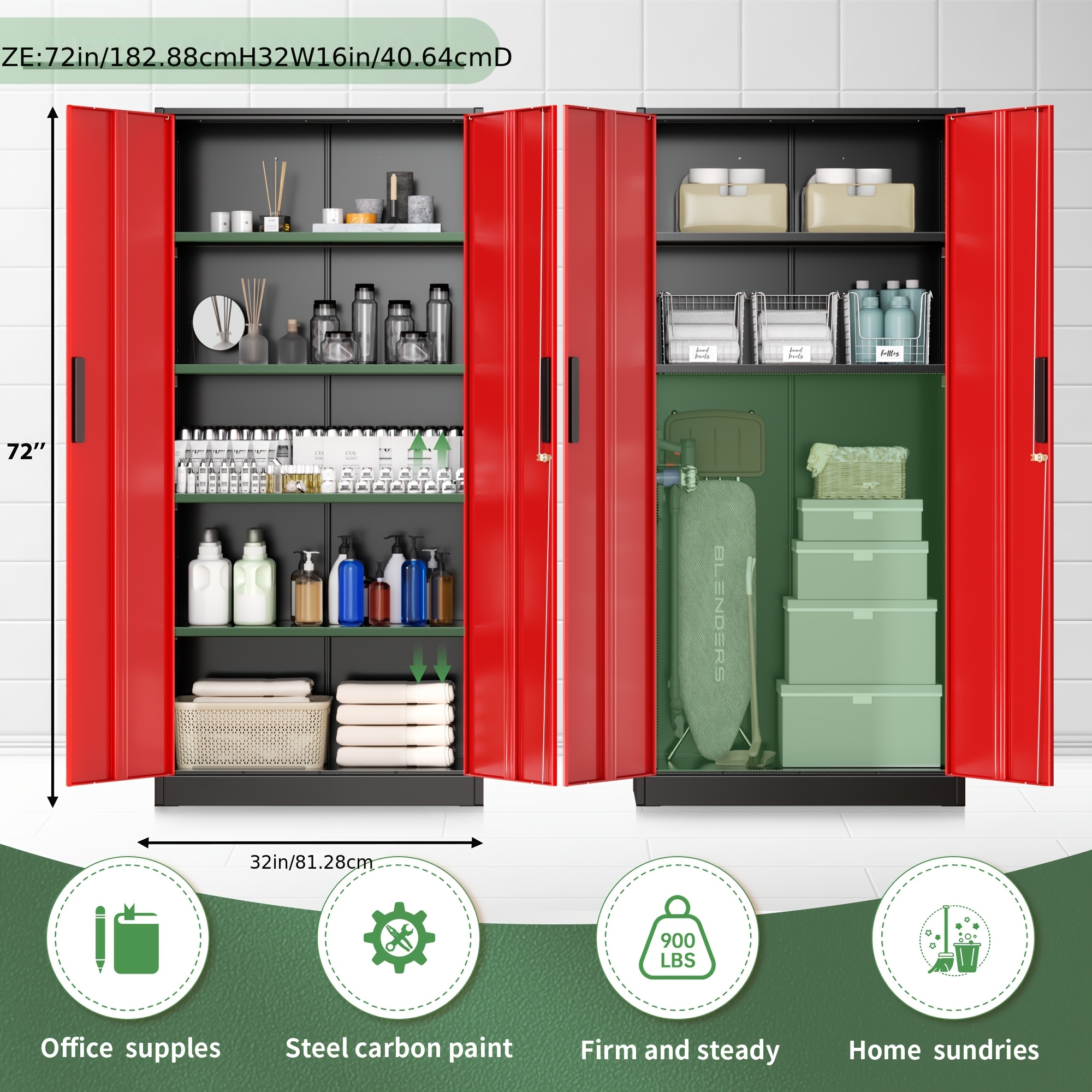 Five-tier Office File Cabinet, Small/large Size