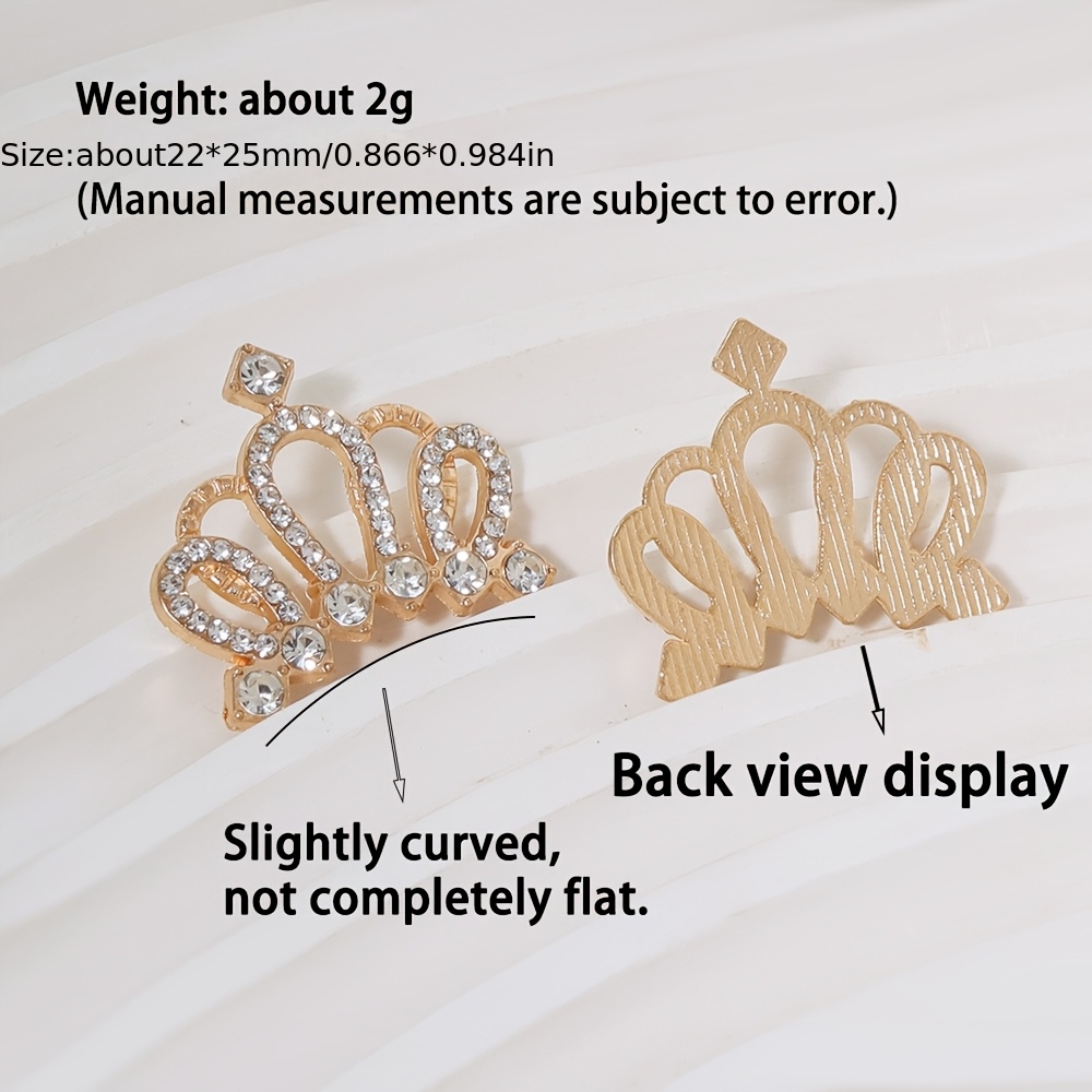 10pcs Mini Crown Jewelry Embellishments for DIY Accessories