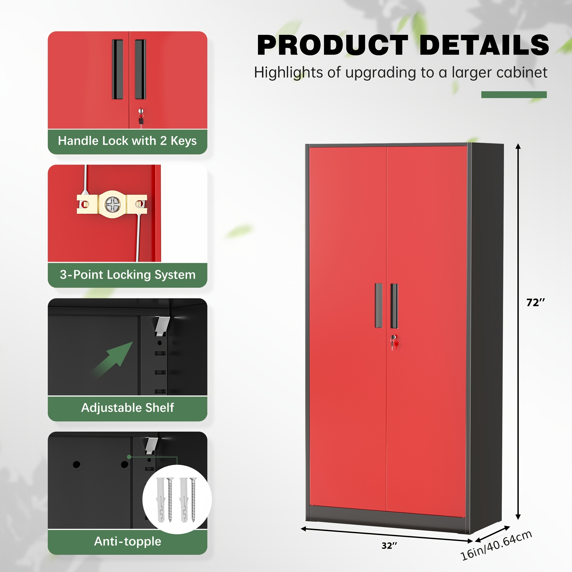 Five-tier Office File Cabinet, Small/large Size