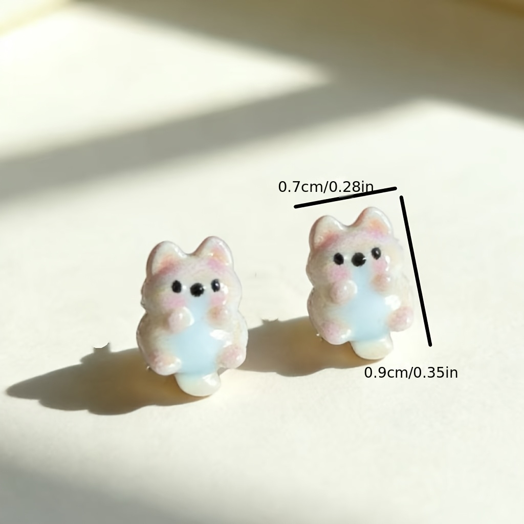 Sweet Little Bear Stud Earrings for Daily Wear