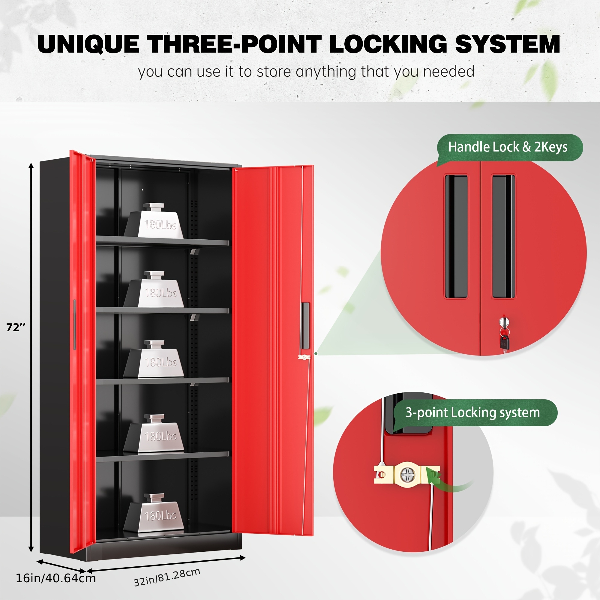 Five-tier Office File Cabinet, Small/large Size