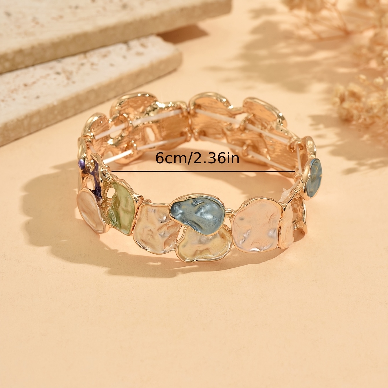 Women's Colorful Enamel Bangle, Niche Design Bracelet