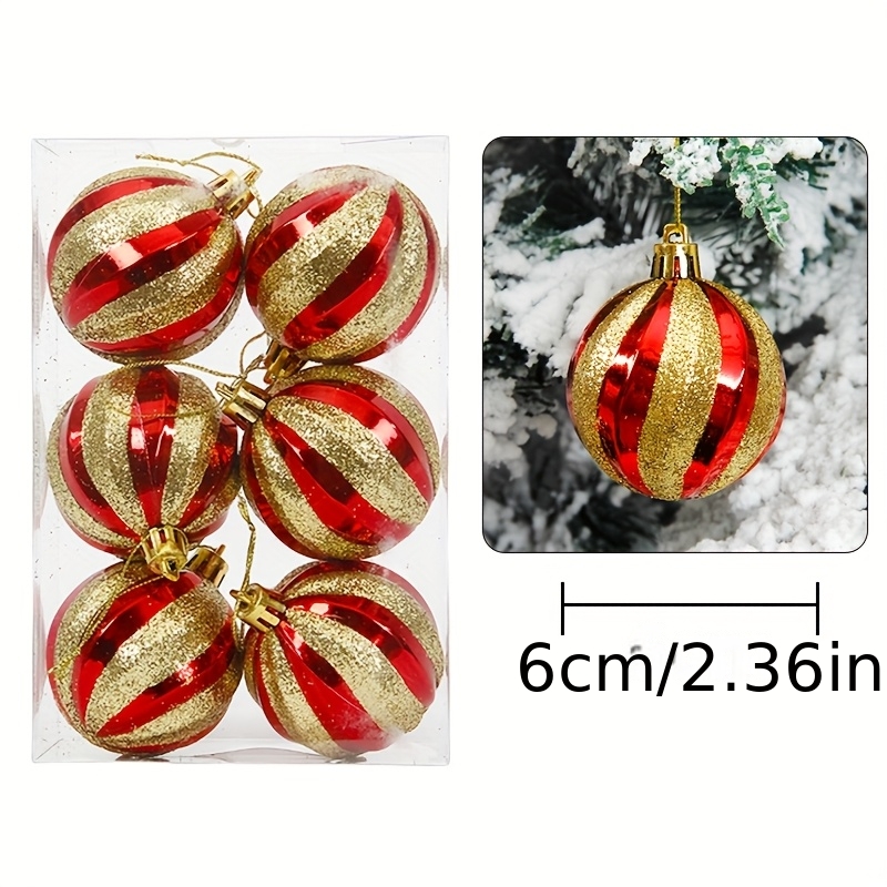 TEMU 6cm 6pcs Tree Toppers Christmas Tree Ornament Christmas Tree Decoration