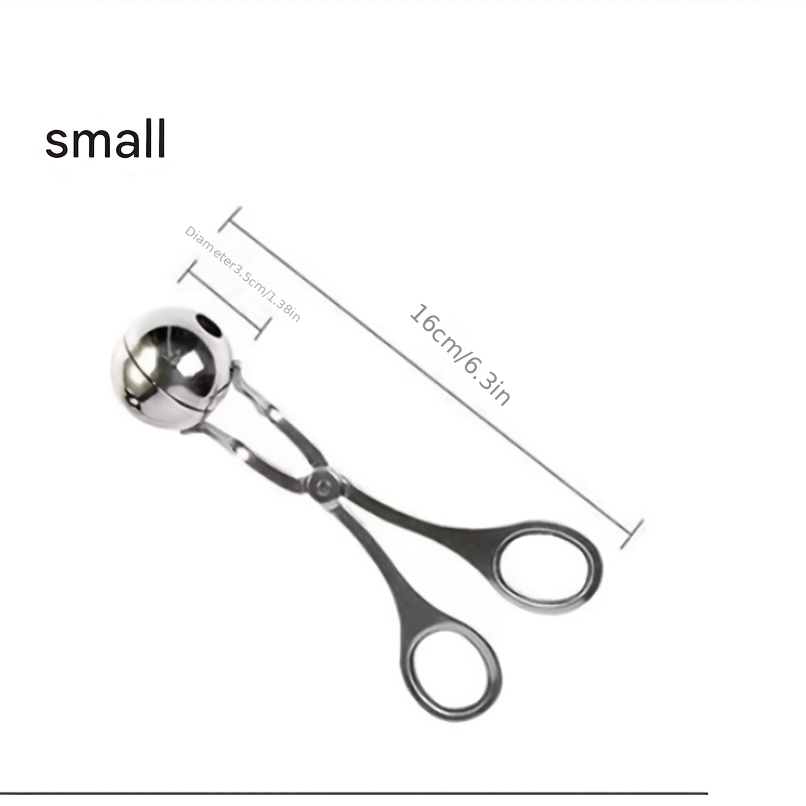 Un Molde para Albóndigas de Acero Inoxidable, Tijeras para Albóndigas, Molde para Bolas de Carne, Herramienta de Catering, Gadget de Cocina, Accesorio de Cocina