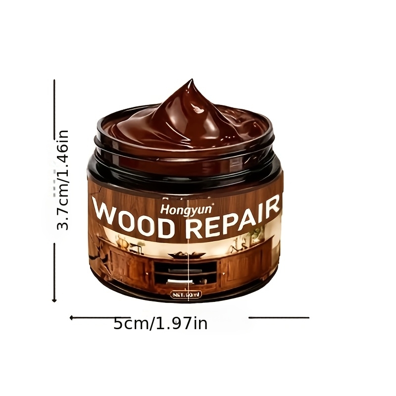 TEMU Wood Repair Paste Furniture Repair Paste, Brown-colored Repair Paste. Ideal For Fixing Scratches, , And Fading Marks. Suitable For Wooden Doors,