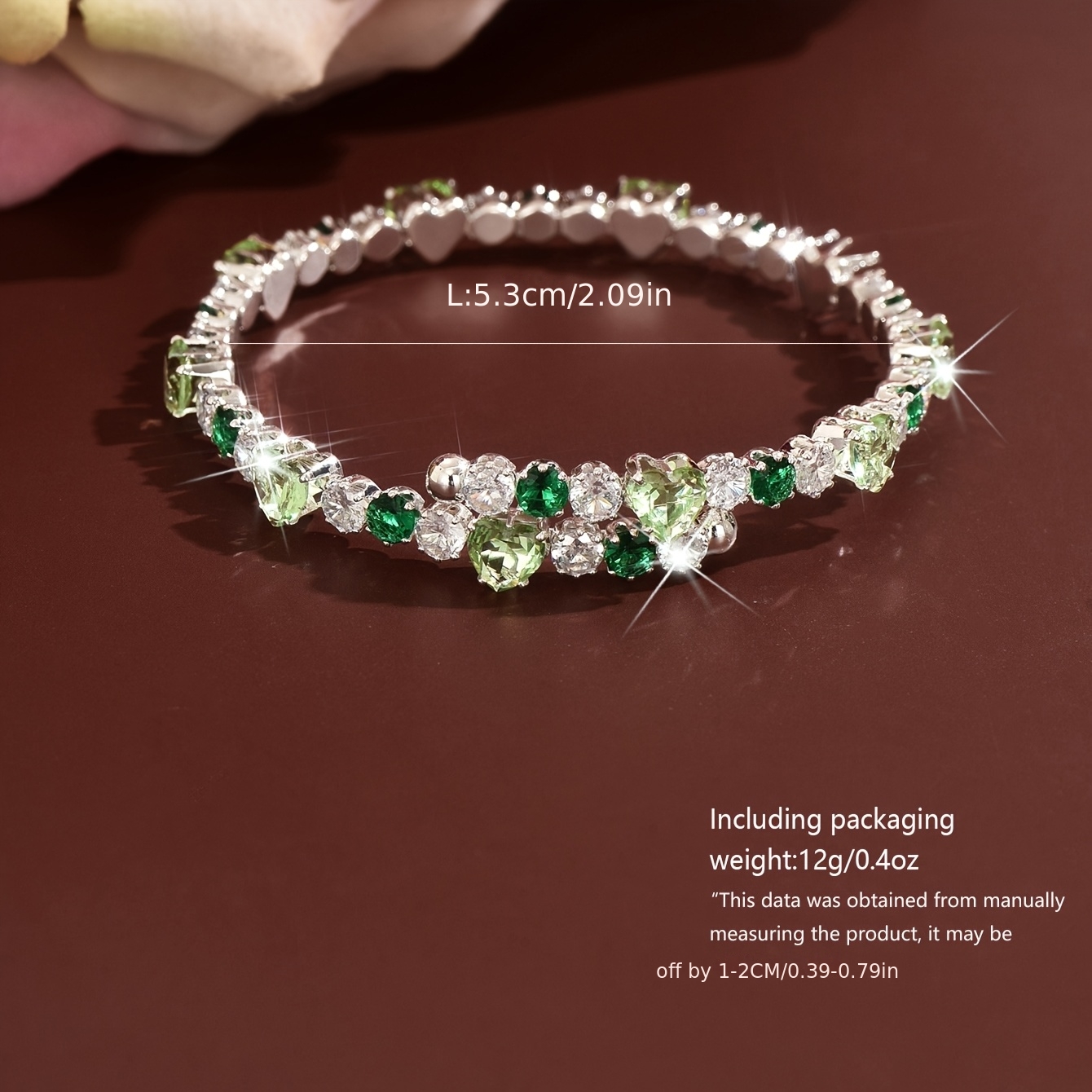 Irregular Patchwork Bracelet, Light Luxury Design