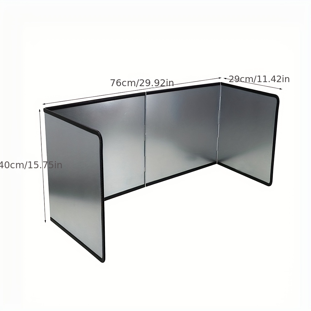 TEMU Foldable And Durable Stainless Steel Stove Baffle, Vegetable Sink Splash Guard, Kitchen Stove Protection Partition, High Temperature
