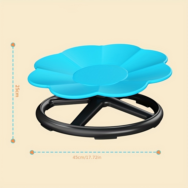 sensory stabilizing chair with petal shaped eggshell seat anti slip base sturdy durable   blue   design for coordination training concentration games easy assembly ideal for     ideal s Product details 0