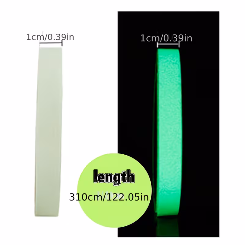 122 05 inch luminous warning reflective tape long lasting fluorescent tape suitable for outdoor sports decoration and home marking Product details 4